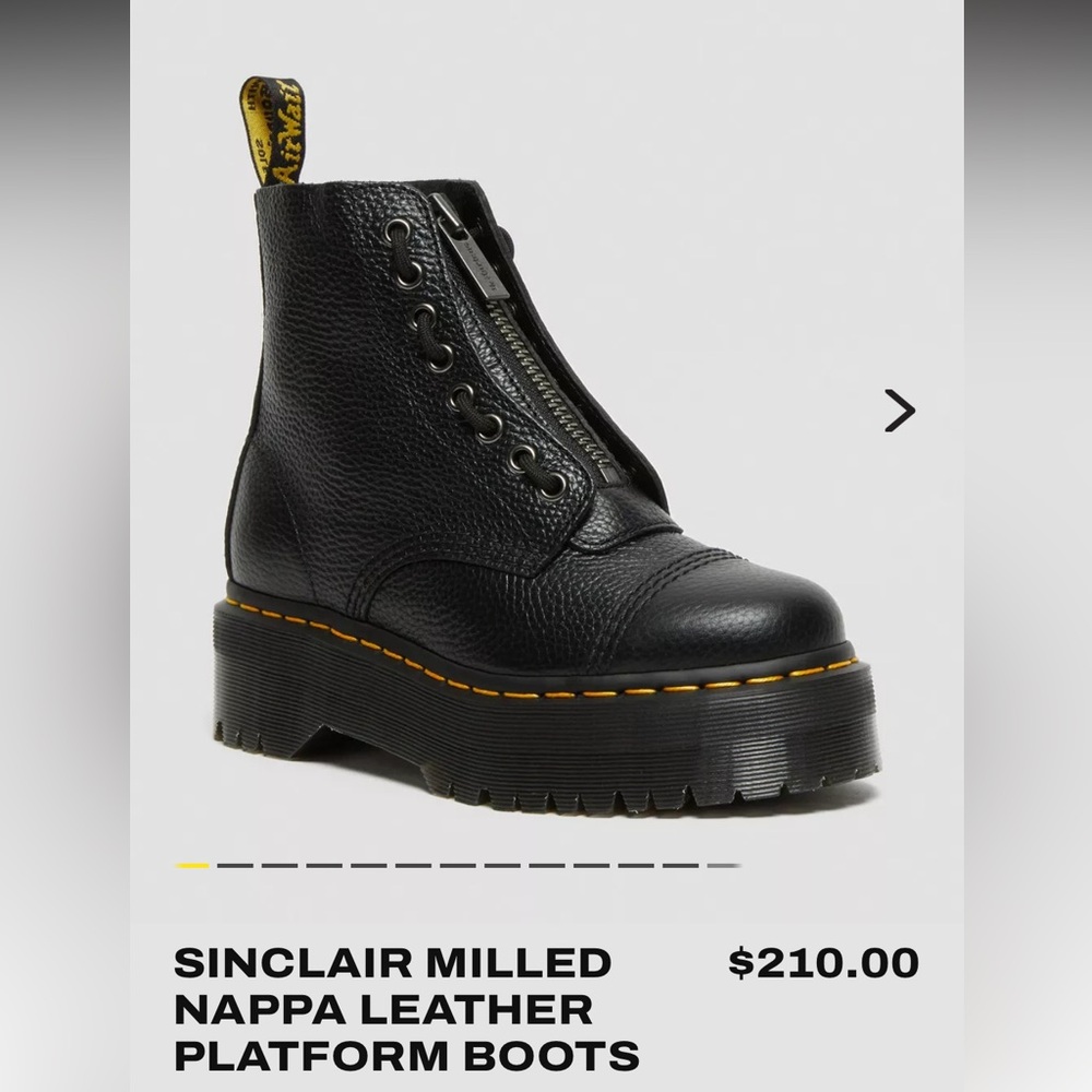 Dr martens Sinclair platform boots 🖤 size 7